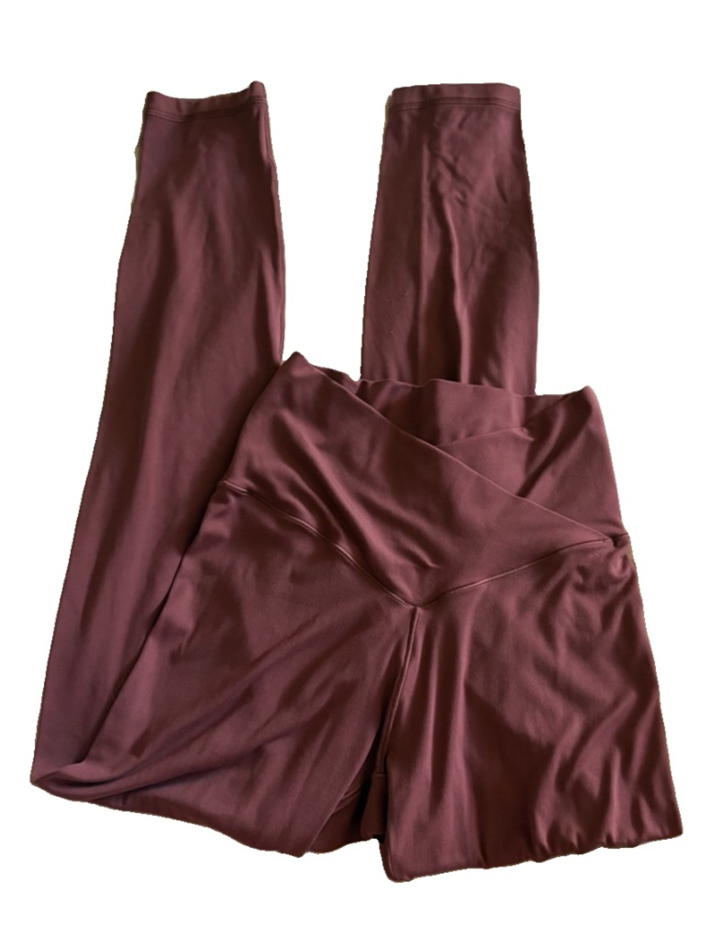 OFFLINE by Aerie High-Waist Crossover Wine Colored 7/8 Leggings
